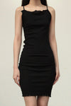 BASERANGE suspender skirt DRRTS-RB-SP24 black